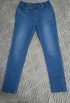 デニムブルー スキニーパンツ 150センチ