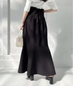 Nice Claup バックレースアップマーメイドスカート/WEB限定商品