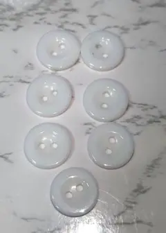 白 ボタン(小7個セット) 直径1.2mm