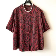 詩仙堂　先染めちりめん グラデーション ゼブラ柄シャツジャケット