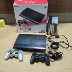 PS3本体 250GB 互換コントローラー ゲーム付き　CECH 4000B 箱