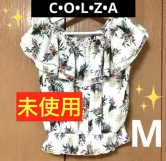 ✨新品❣️✨【C•O•L•Z•A】オフショルダー トップス ボタニカル柄 ／【M】のサムネイル