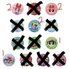 パワーパフガールズ ピンバッジセット　8個