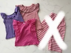 zarababy 女の子　フリルトップス 3点セットのサムネイル