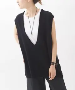 ＜plage プラージュ＞Italian Yarn ベストのサムネイル