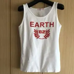 earth music&ecology タンクトップ ノースリーブ 白のサムネイル
