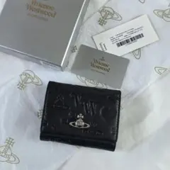 新品 Vivienne Westwood黒 ブラック 柄と内装 三角蓋 三つ折り - メルカリ