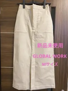 【新品】コーデュロイ ストレッチスカート　定価5,990円　アイボリー　M