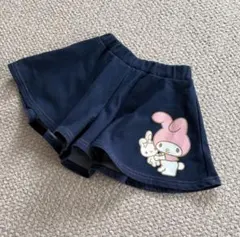 マイメロディ スカート風ショートパンツ デニム風