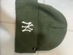 NY ニット帽　カーキー　オリーブグリーン47Brand