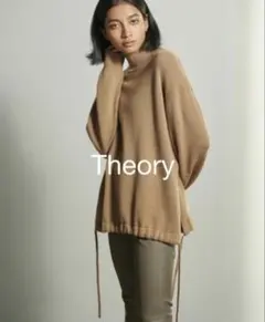 ✨近年✨Theory セオリー　カシミヤ混ニット　ウール　プルオーバー　キャメル