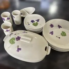 昭和レトロ！ヴィンテージ！三愛すみれ会景品 すみれ柄のサムネイル