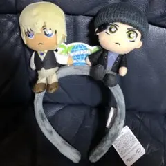 【新品】名探偵コナン 安室 赤井USJ カチューシャ ぬいぐるみ