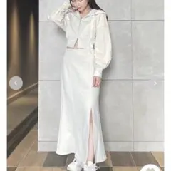 SNIDEL【WEB限定】スウェットセットアップ アイボリー