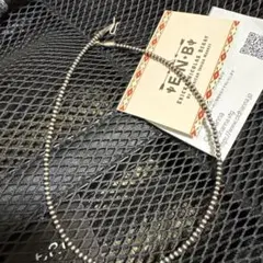 エリッカニコラスビケイ ナバホパールネックレス4mm/45cm 燻タイプ