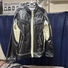 スポーティー バイカージャケット ブラック/アイボリーのサムネイル