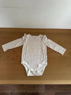 BABY GAP 花柄ロンパース 長袖 フリル付き