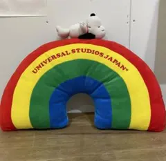 USJ スヌーピー レインボークッション ピーナッツ