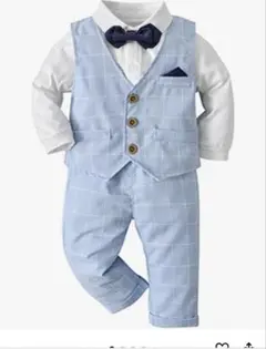 Volunboy フォーマルスーツ 4点セット 水色 110センチ