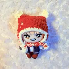 nct wish ユウシ ウィッシュコア ちびぬい 服 編み物 赤 白 帽子