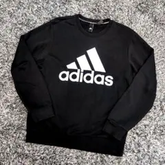 adidas アディダス スウェット トレーナー ブラック Lサイズ