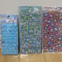 新品 あわわちゃん ハッピーマーチ シマエナガ シール 3点セット