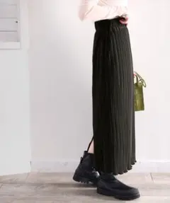 クラシカルエルフ メロープリーツタイトロングスカート ブラック M-L