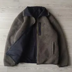 KANGOL リバーシブル ボアジャケット ナイロン切替 L アメカジ