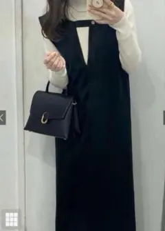 ジャンパースカート 黒