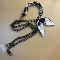 スマホショルダーストラップ ブラック・ホワイト