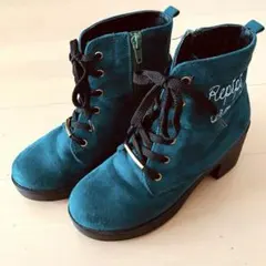 Repipi armario ブーツS 22.5cmグリーン　スエード 風