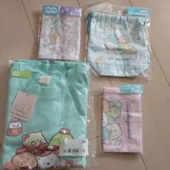 すみっコぐらし トレーナー＆きんちゃく＆コップ巾着 セット