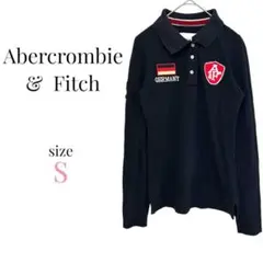 アバクロンビーアンドフィッチ【S】長袖ポロシャツ ロンT 刺繍ワッペン おしゃれのサムネイル