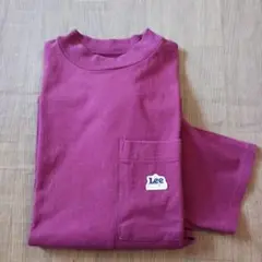 Lee ワインレッド 半袖Tシャツ ポケット付き