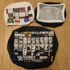鬼滅の刃　収納ポーチ3個セット　大1小2　柱　美品　アミューズ景品