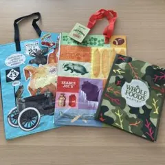 Trader Joe's Whole Foods エコバッグ　セット　ミシガンのサムネイル