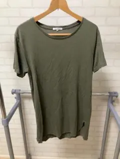 BROWNY 半袖ロングTシャツ カーキ Mサイズ メンズのサムネイル