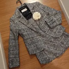 プロポーションボディドレッシングツイードスーツ美品