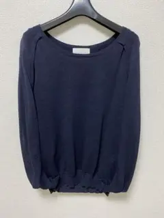 美品GALLARDA GALANTE ネイビー プルオーバーニット