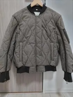 【美品】 GU キルティングブルゾン(チェック) by rokh Sサイズ