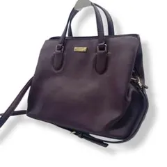 ケイトスペード 2wayバッグ　レザー　ブラウン　茶色