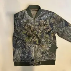 リバーシブル ブルゾン 迷彩 緑 Mサイズ
