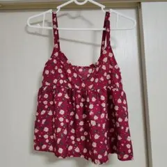 GU　花柄 キャミソール トップス