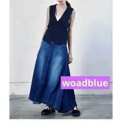 定価¥24580 woadblue デニムマキシスカート　サイズxs
