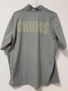 CHUMS チャムス ハーフジップ 半袖 プルオーバー グレー