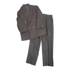 80s～90s JUN MEN ジュンメン ウール混紡 ダブルブレストスーツ L