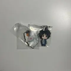 夏目友人帳 ガチャ ラバーキーホルダー ニャンコ先生 田沼要 2点セット