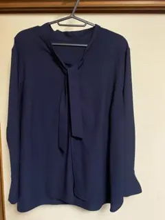 H10◇美品！23区 シンプル洗練！長袖ブラウス カットソー ベージュ 44 XL 日本製 大きいサイズ 春 秋 オンワード樫山【送料300円～】