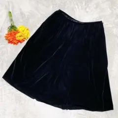 【美品】クレージュ courreges プリーツスカート ブラック 黒 イトキンのサムネイル