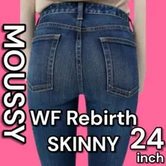 【美品】 MOUSSY WF Rebirth SKINNY 24 Y2K 赤耳